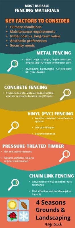 The Most Durable Fencing Materials